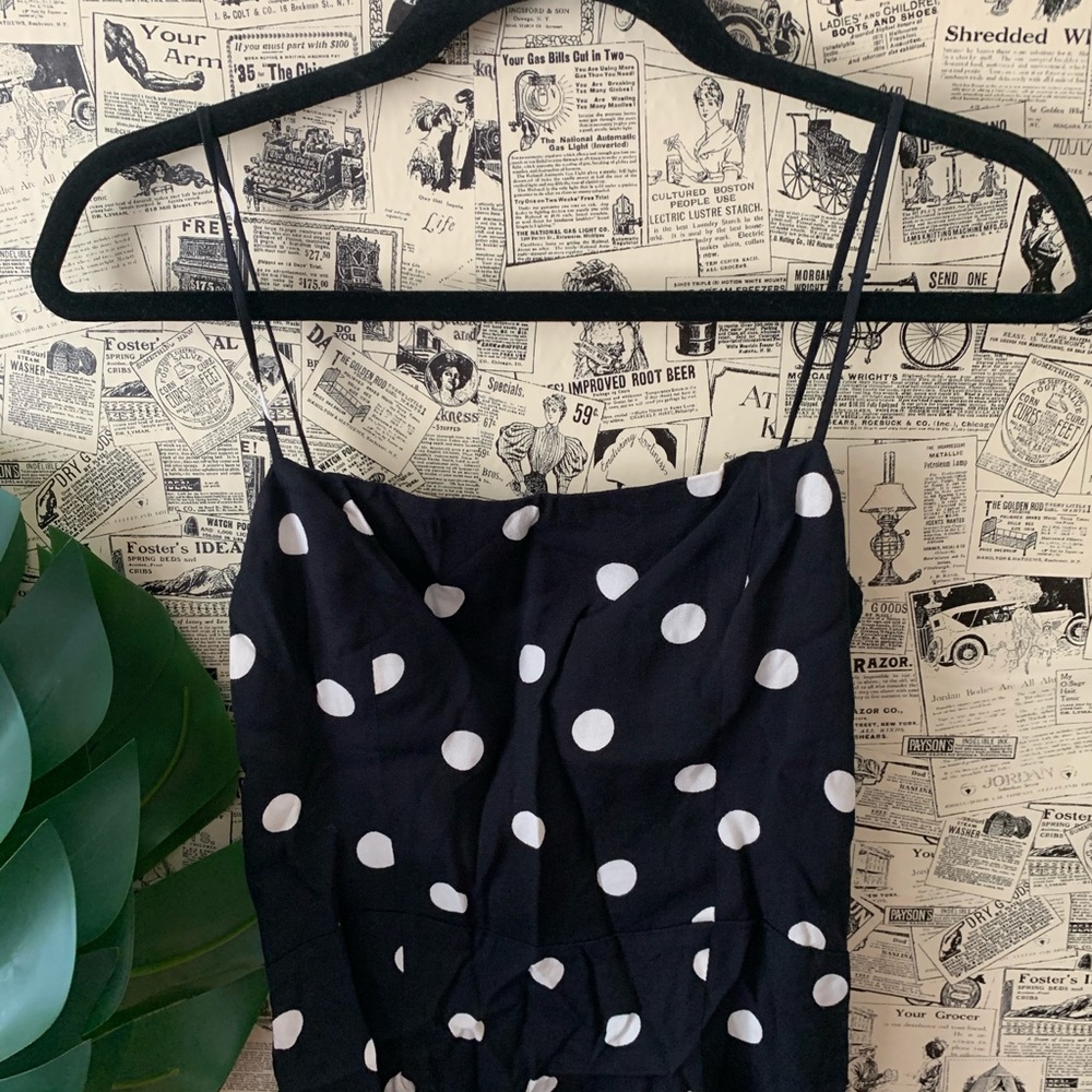 Sam dress polka dot black white reformation 4 - Picture 4 of 11